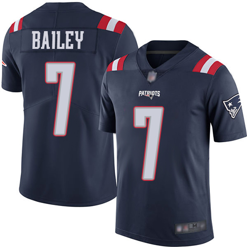 New England Patriots Football #7 Rush Vapor Untouchable Limited Navy Blue Men Jake Bailey NFL Jersey->new england patriots->NFL Jersey